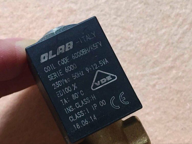 1pcs OLAB 6000 Solenoid Valve AC230V/50Hz Water Air Valve Normal Closed N/C