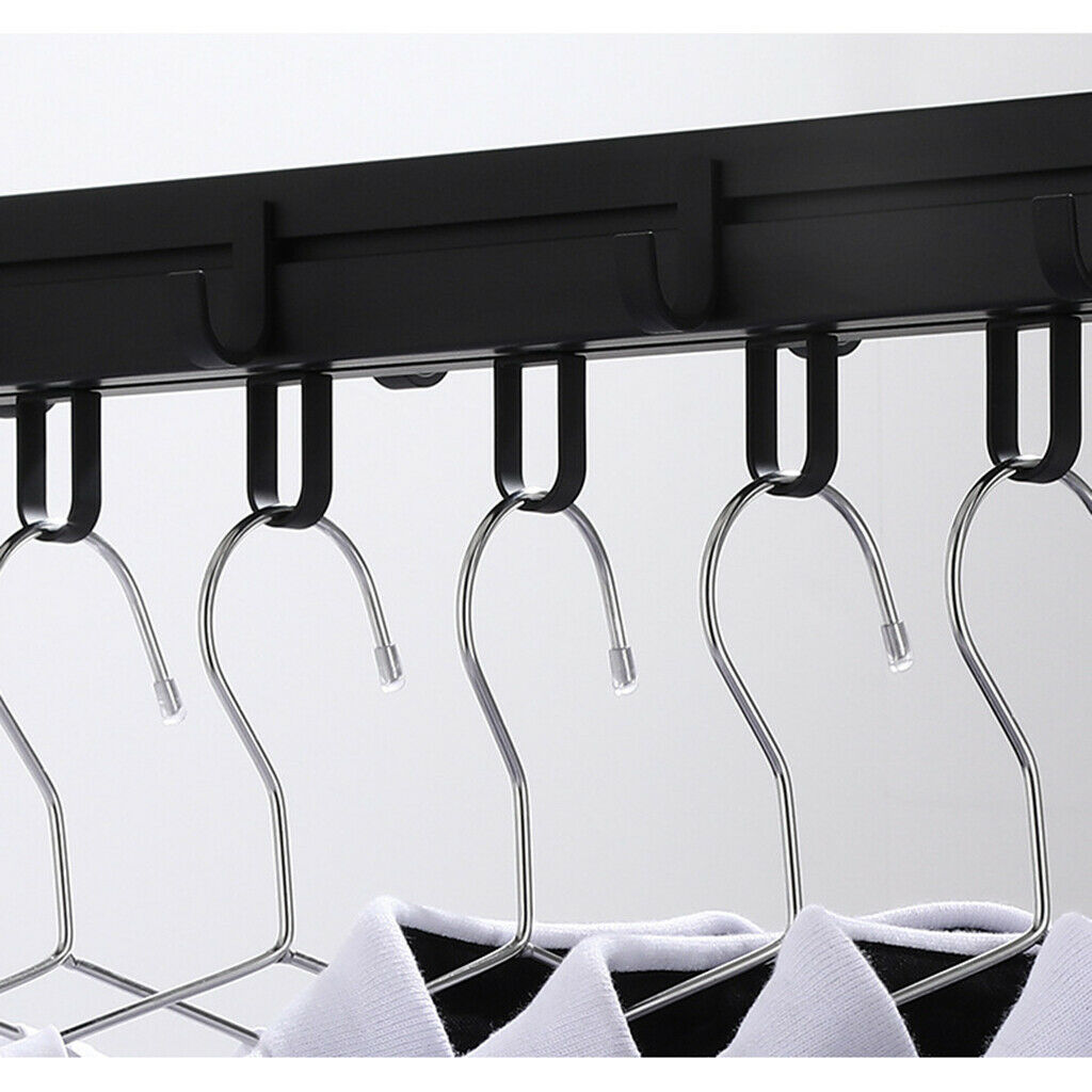 Retractable Folding Wall Mounted Clothes Drying Hanger Rack Garment Rack Bar