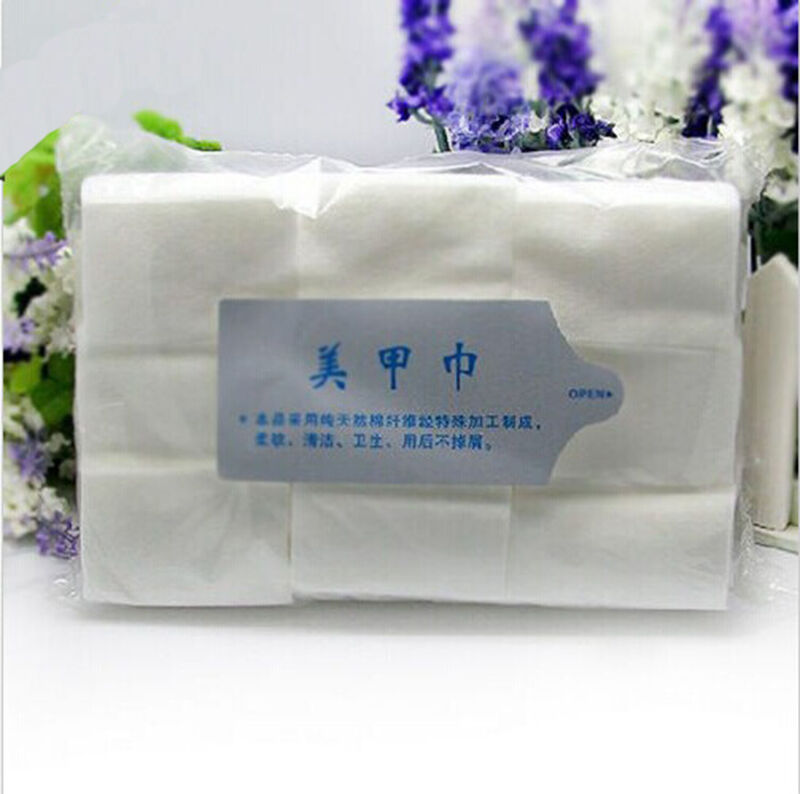 900X Manicure Nail Art Polish Remover Lint Free Cleaner Wipe Cotton Pads Pape DD