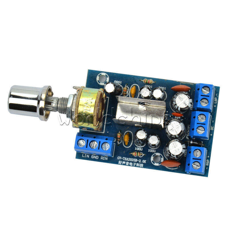 12V TEA2025B 2.0 Stereo Dual Channel 3W+3W Audio Amplifier Board AMP CAR