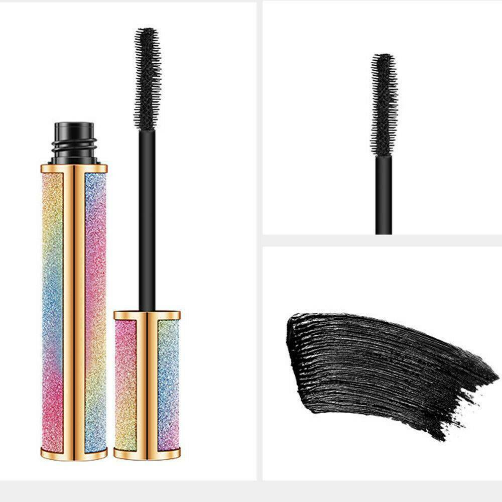 Black 4D Starry Silk Fiber Lash Waterproof Lengthening Thick Eye Lashes