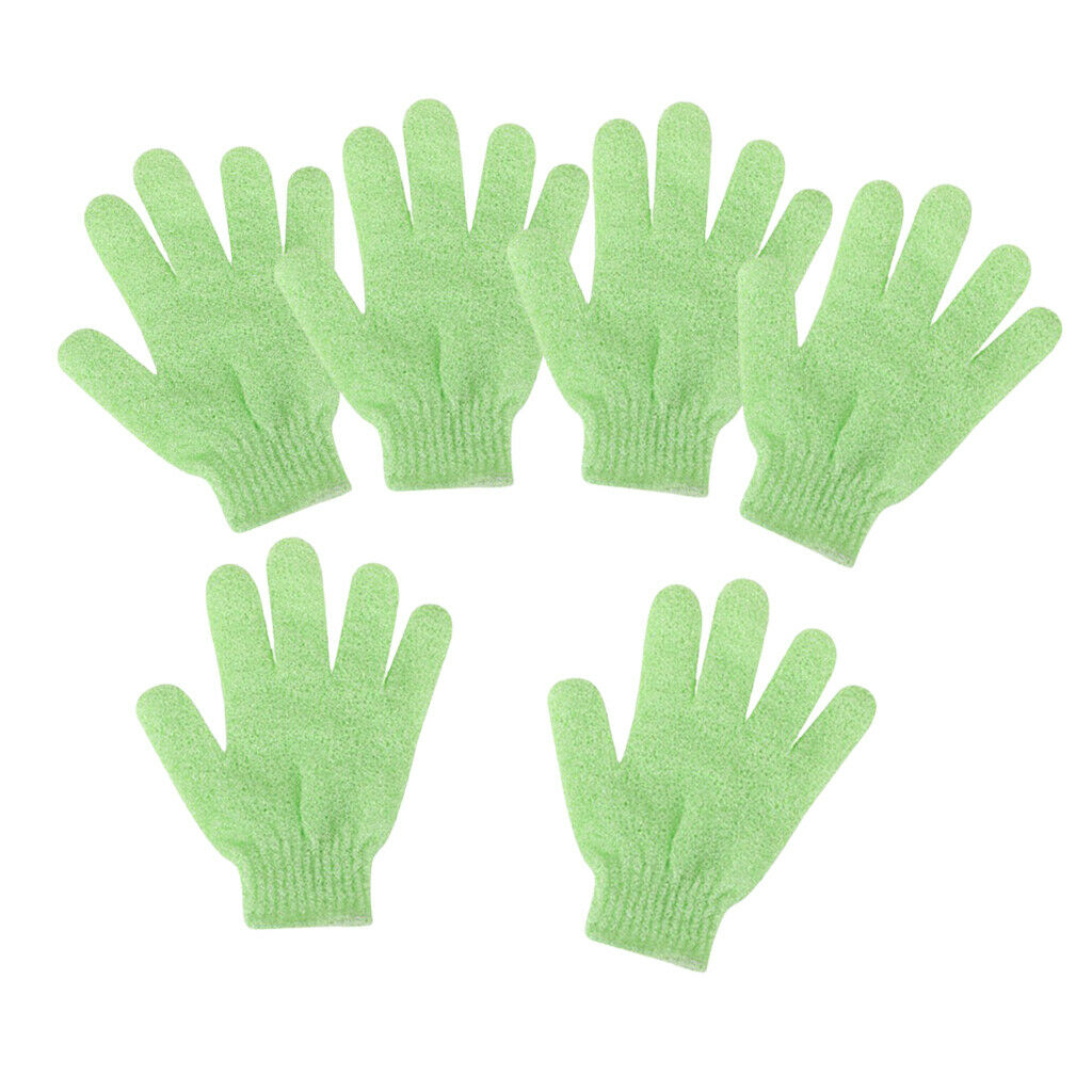 Lot 12 Exfoliating Gloves Back Bath Scrub Massage Spa Mitt Scrubber Gloves