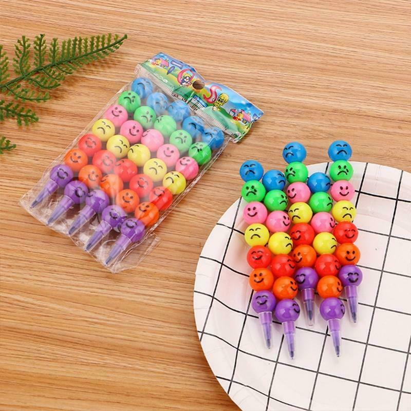 Smiley Pencil Candied Haw Crayons Educational and Learning Activities for Kids