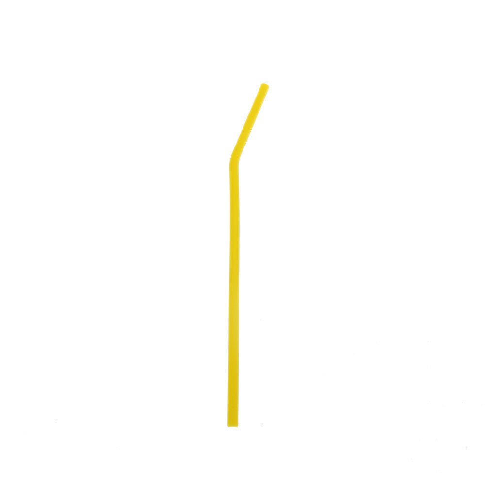 6pcs Reusable Drinking Straws Silicone Cocktail Straws with 1pc Cleaning Bru SJ