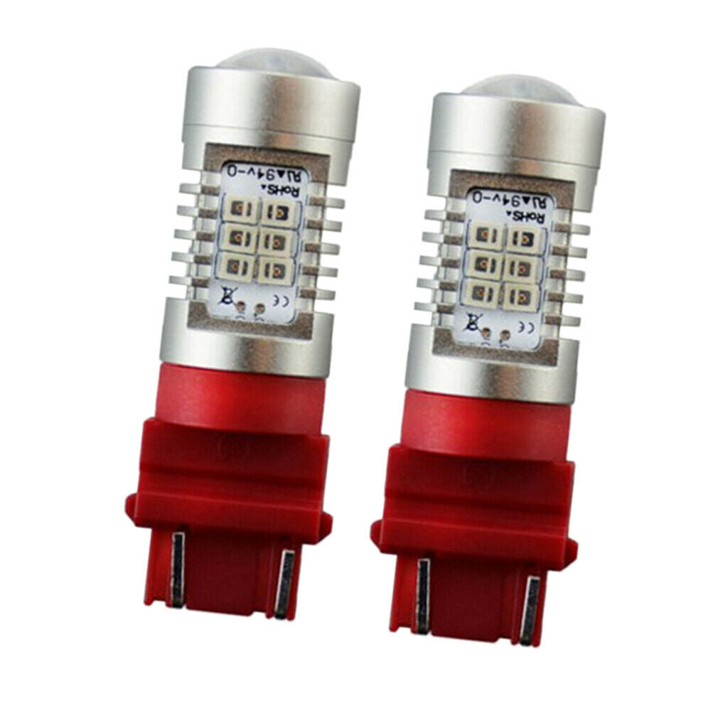 2 Pieces 3156 3157 21SMD LED Bulb for Car Turn Parking Signal Light Red