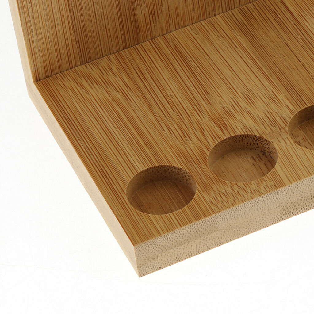 Deluxe Flat Tiers Wooden Bamboo Incense Stick Display Stands Hold 5 Incense