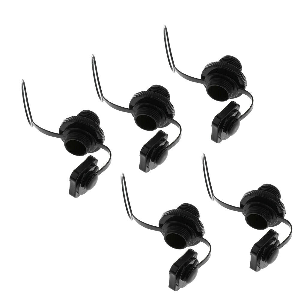 5Pcs 2 in1 Air Valve Caps Screw Valve For Inflatable Boat Air Bed Dinghy Rafts