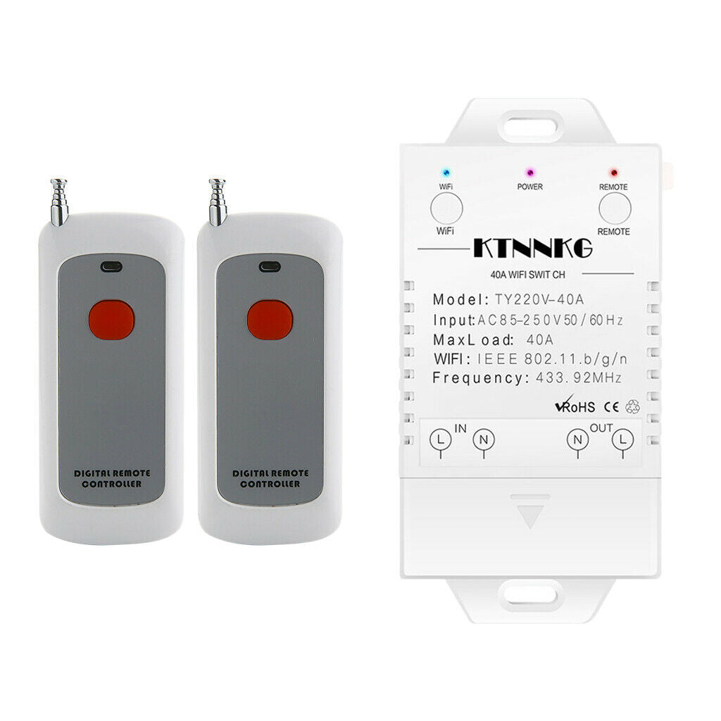 Smart Pump Switch Water Heater Timer Wi-Fi Remote Control Switch 4000W
