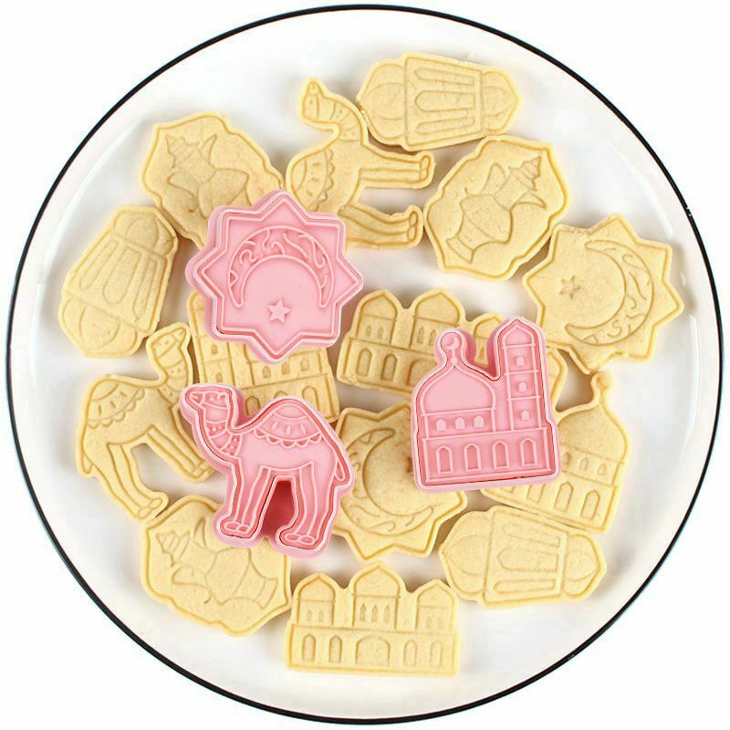 6 sets of cookie cutters Cake Baking DIY Tools EID MUBARAK Ramadan Biscuit Mold