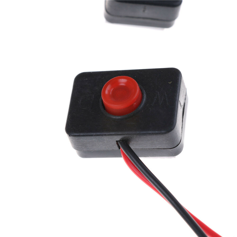 2PCS DC 12V 2A Adhesive Base Push Button Action Wired Switch for.l8
