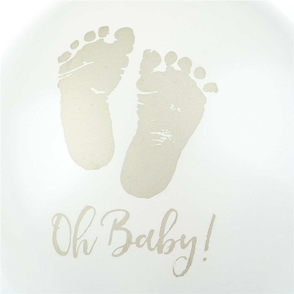 10X Footprint Latex Balloons Baby Shower Decor oh baby balloon birthday d.l8