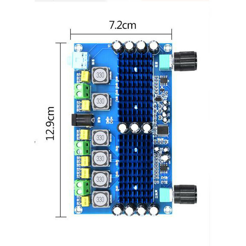 50W*2+100W digital power amplifier TPA3116D2 dual-channel audio amplifier board