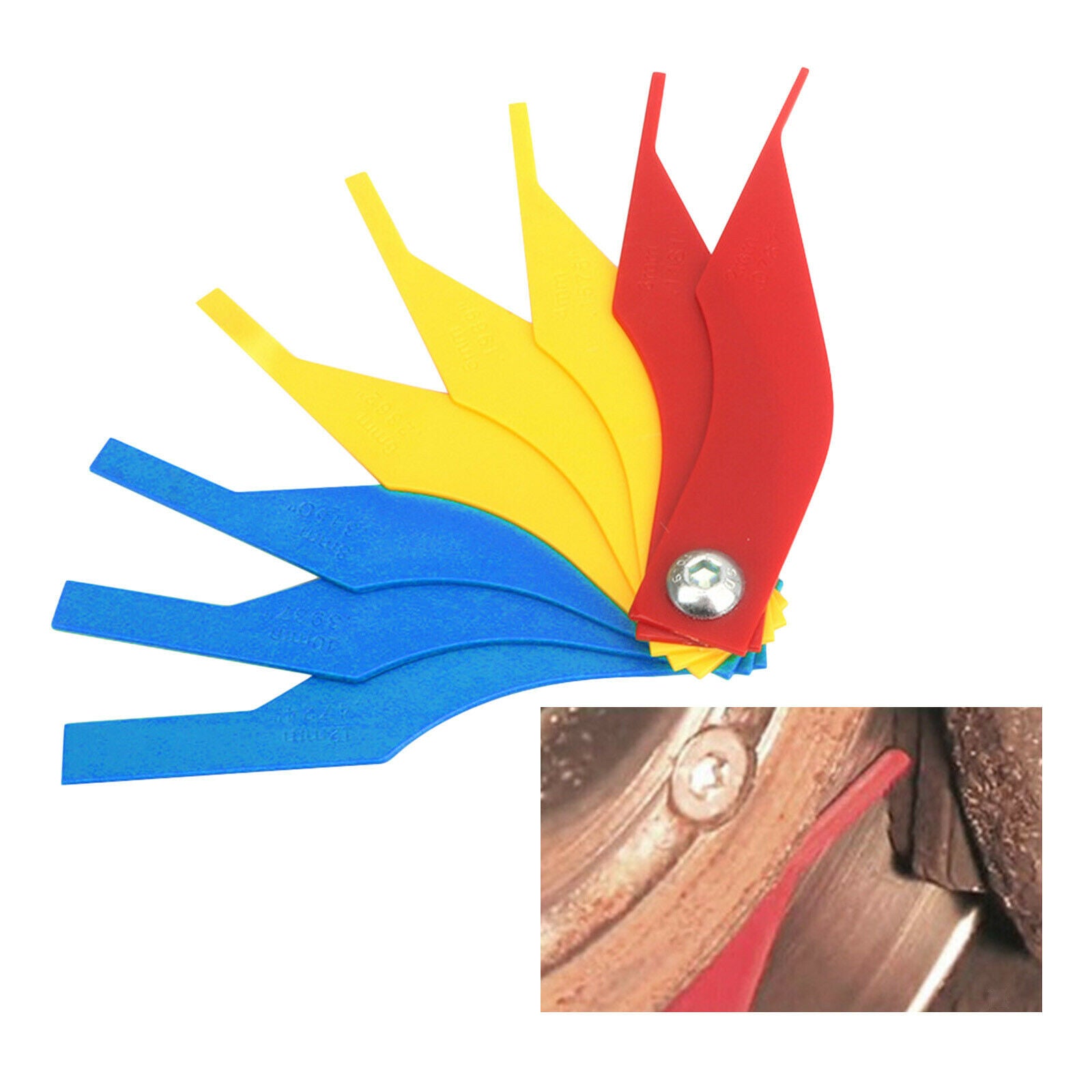Car Automotive Brake Pad Measure Feeler Lining Thickness Gauge Accessory