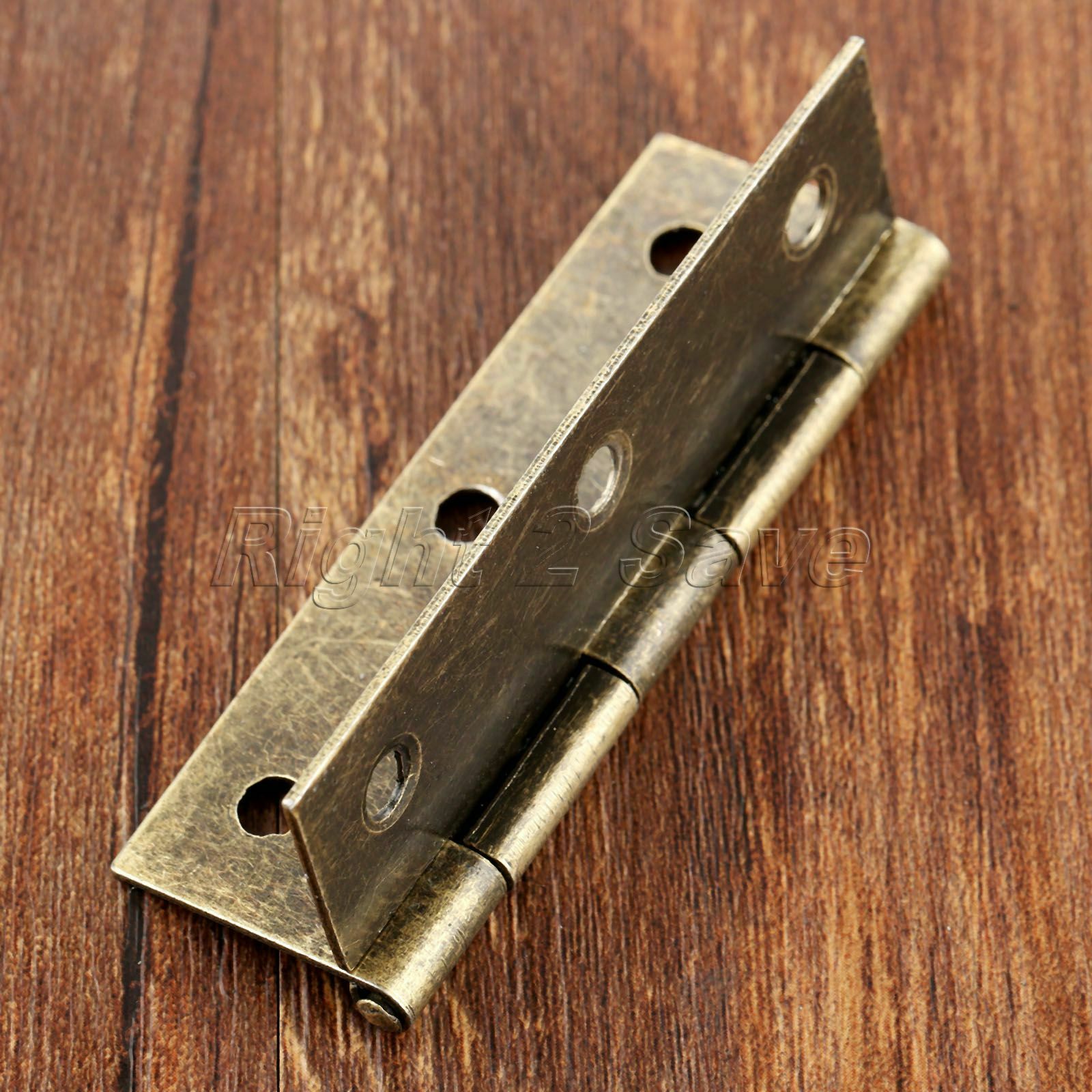 2.95"*1.65" Cabinet Wardrobe Door Hinge Retro Bronze Furniture Jewelry Box Hinge