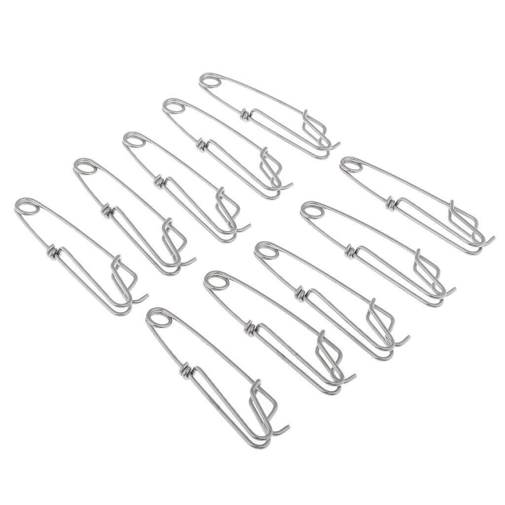 20 Pcs Fishing Clip Snap Long Line Stainless Fishing Connector Sea Fishing