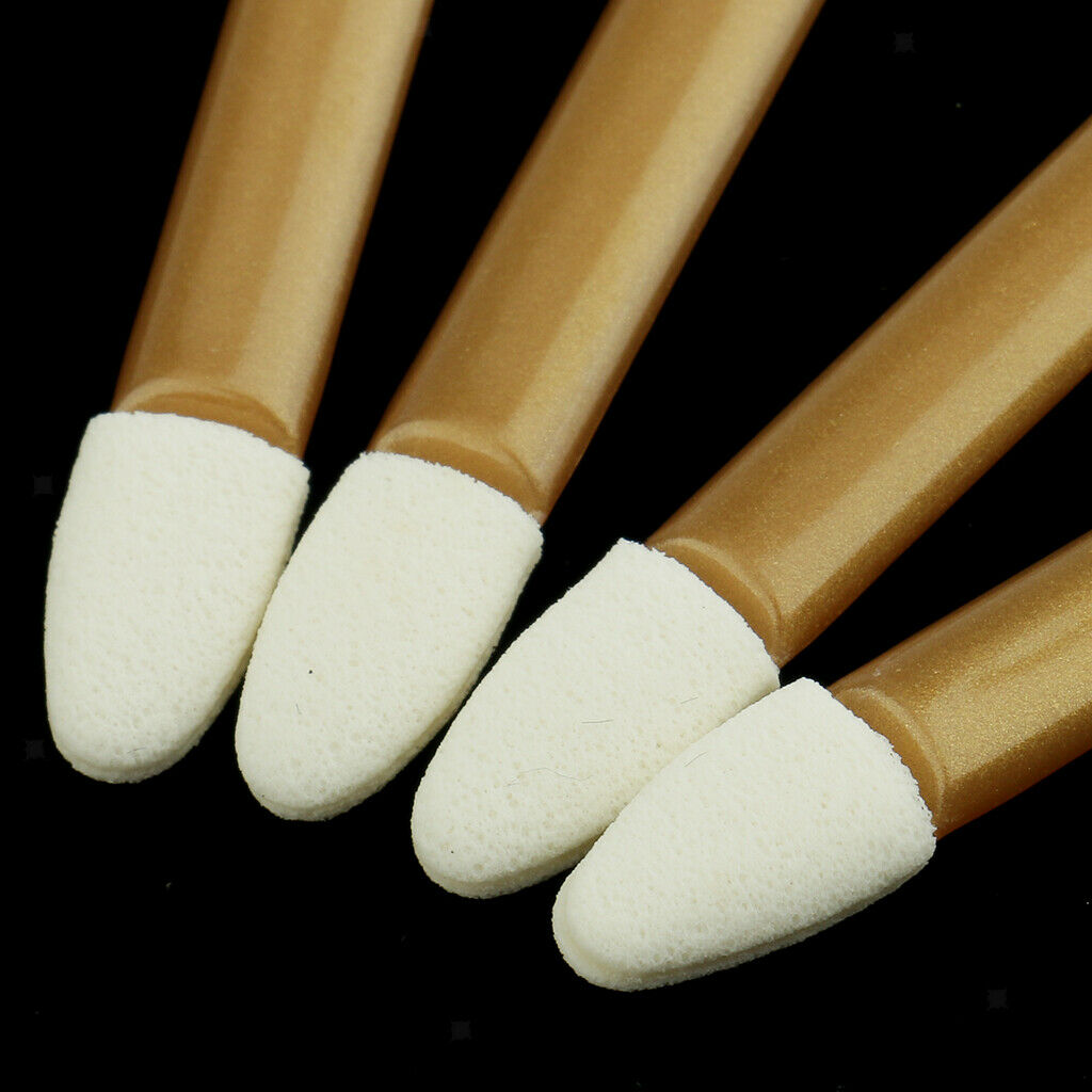 50x Disposable Eyelash Extension Micro Brush Swab+50x Sponge Makeup Brushes