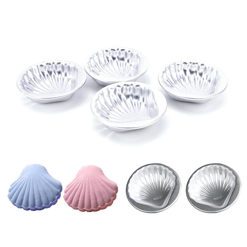 5X Crafting Aluminum Alloy Handmade Bath Bomb Mold Cake Fizzy Sea Shell S.l8