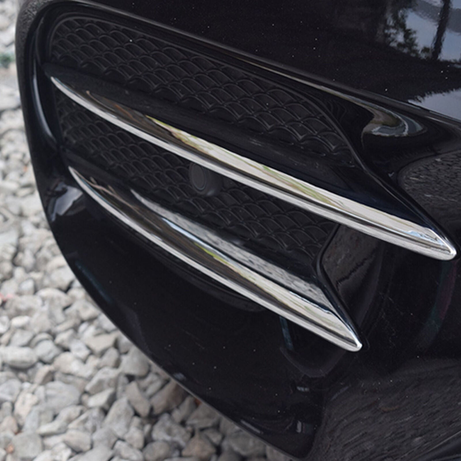 Chrome Front Fog Light Cover Trims For Mercedes E-Class 2017-2020 Accessories