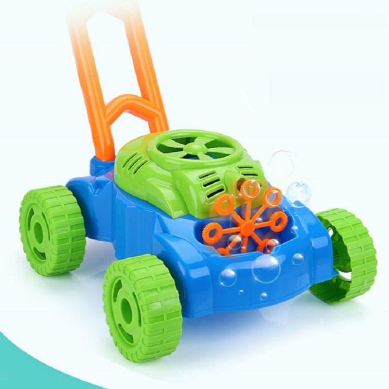 Children Electronic Bubbles Blowing Garden Lawn Mowing Toys Birthday Gift