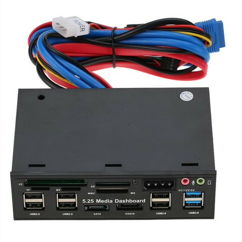 Multi function Front Panel Media Dashboard USB 3.0 Hub Card ReaderBDAU
