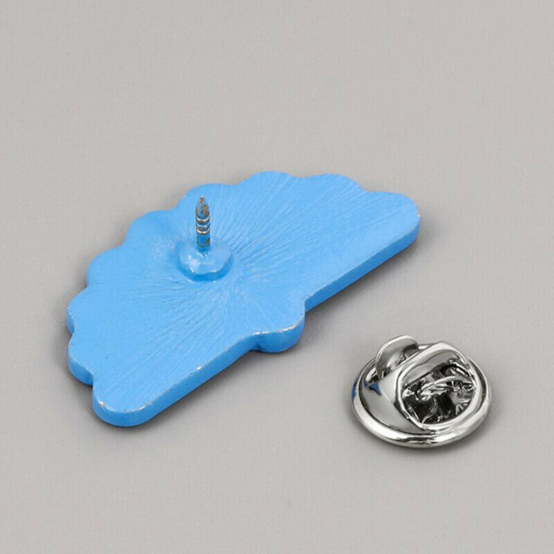 1pc Cute Peacock Ladybug Big Pin Metal Blue Gem Brooches Round Lapel Pins.l8