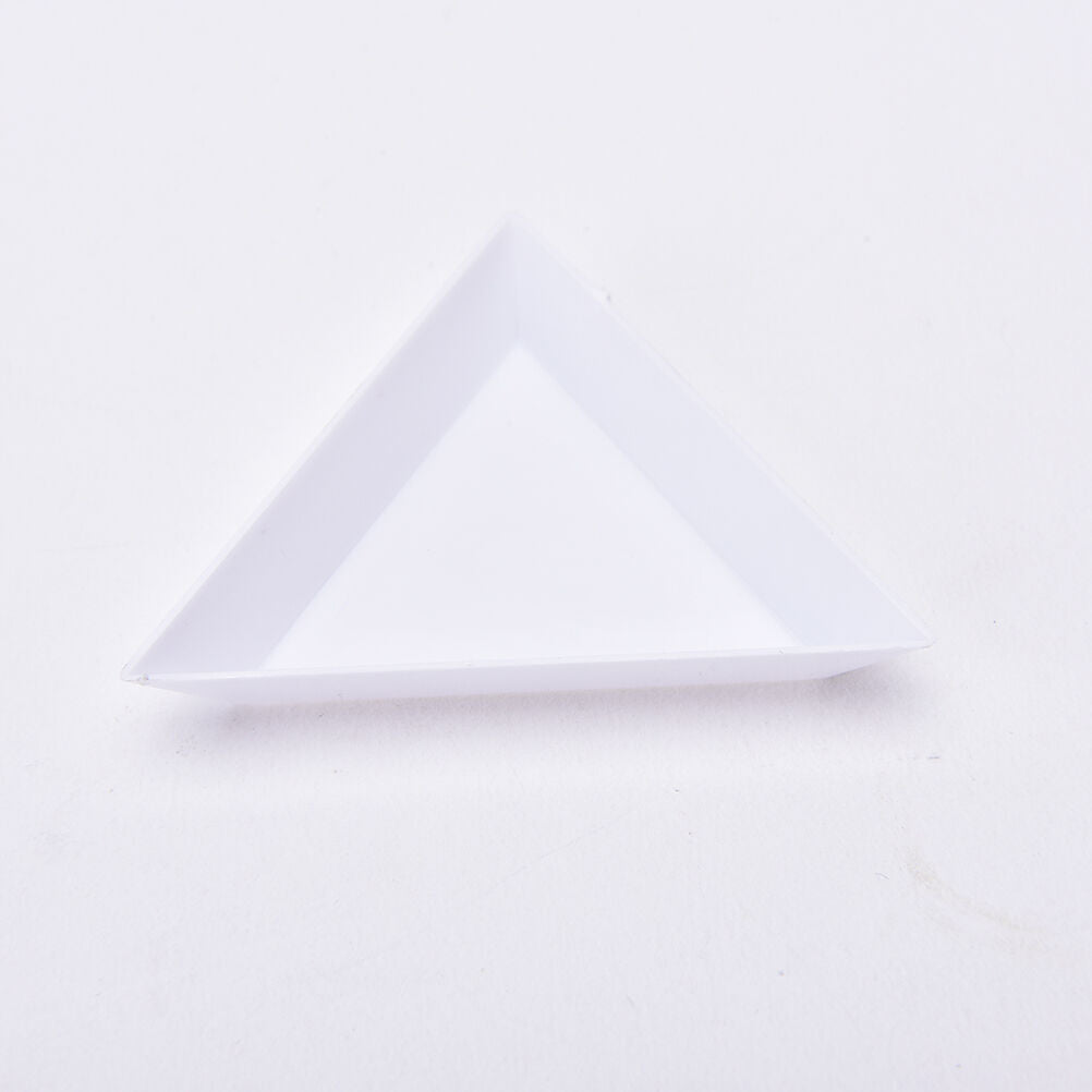4X Container Holder Triangle Phone / Craft / Nail Art / Rhinestones Gems Be T Ad