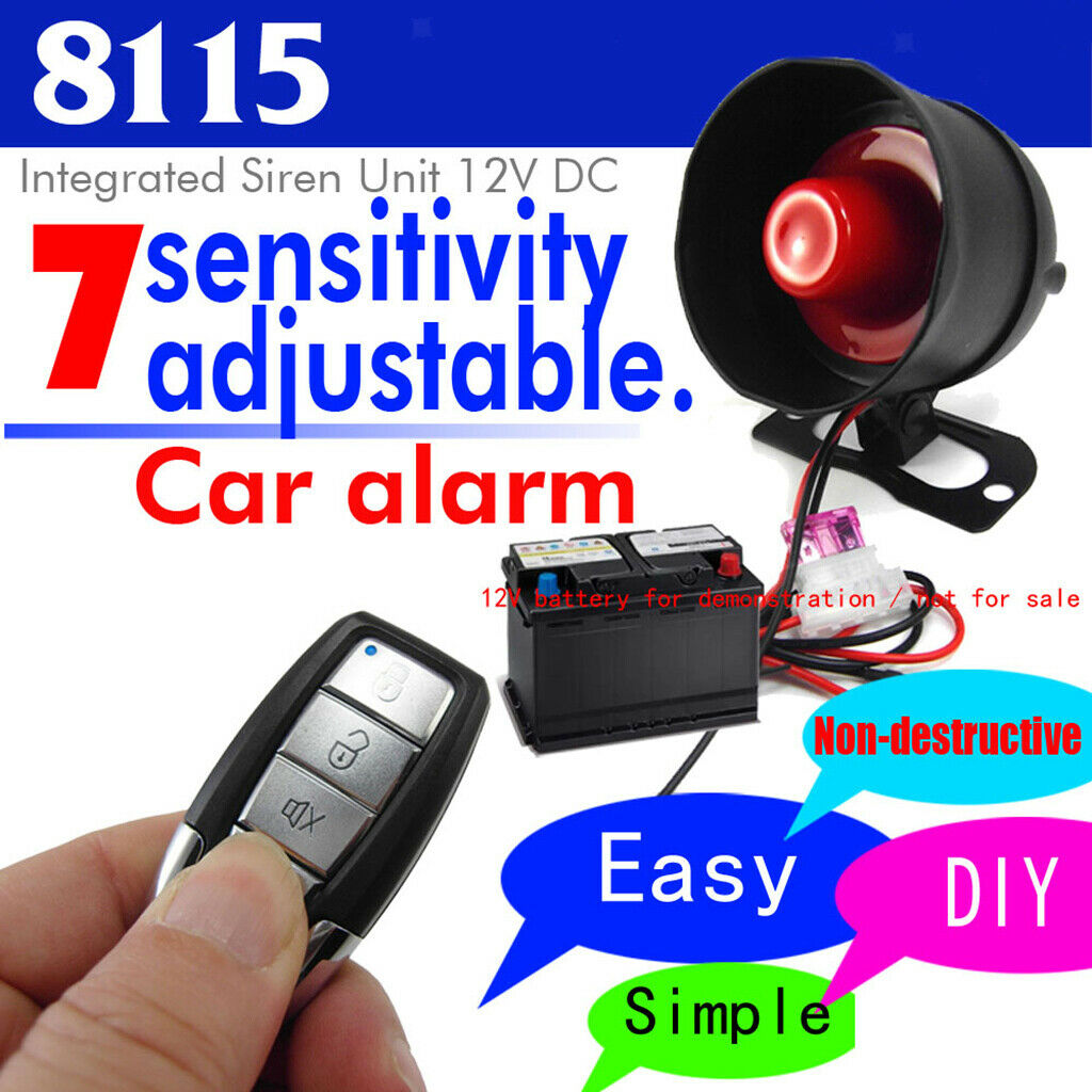 2x 2 Way Keyless Entry Car Alarm System Security Lock Alert Universal Truck