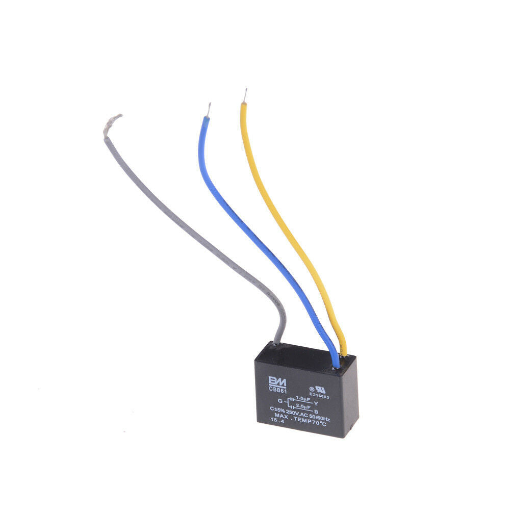 CBB61 Start Capacitor Fan Start Capacitor 1.5UF-2.5UF AC250V 50/60H.l8