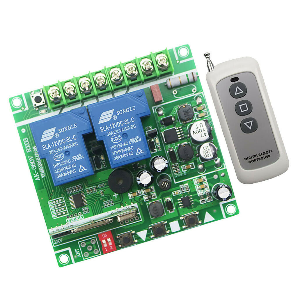 12v Relay 433MHz 2CH Wireless RF Remote Control Switch Transmitter+ Receiver