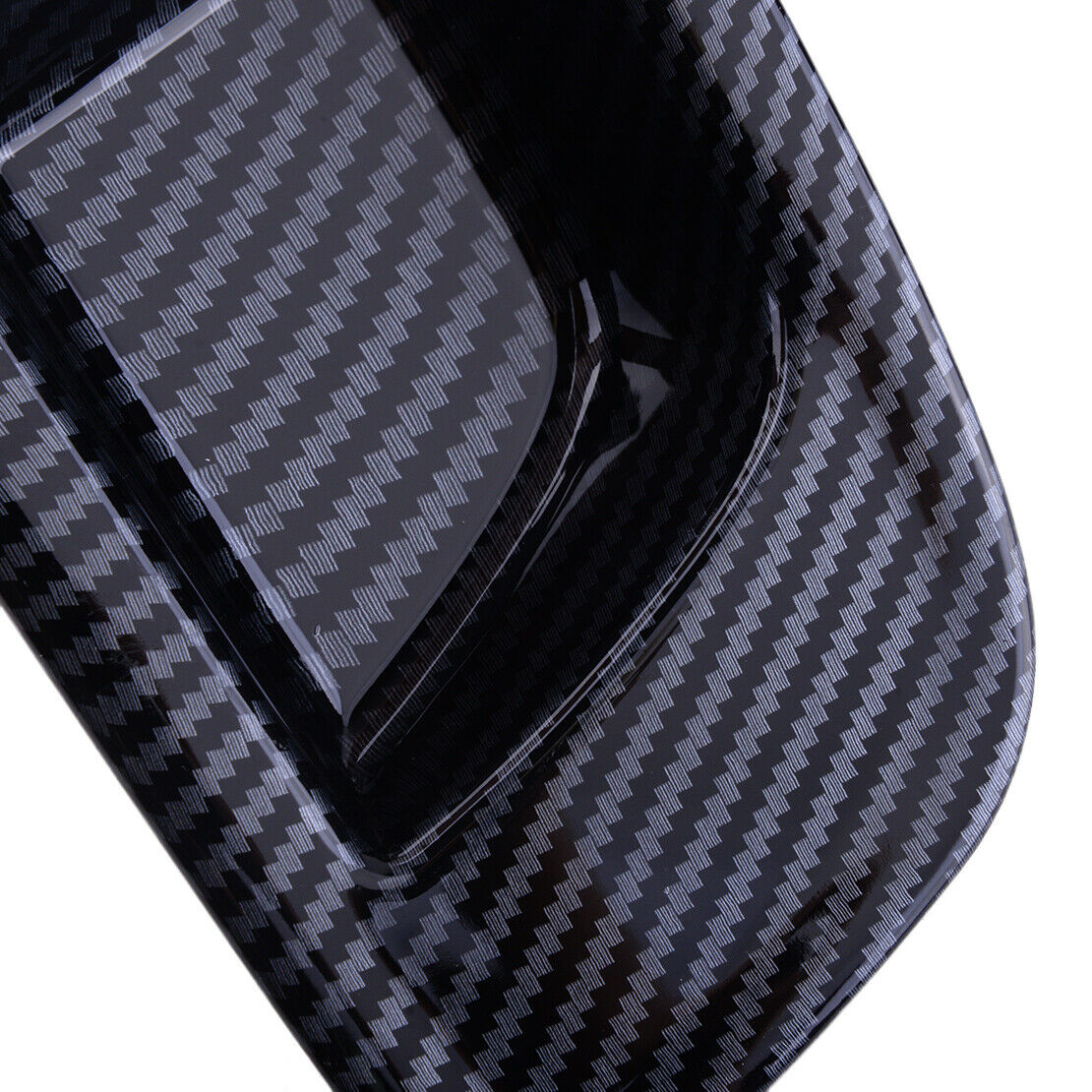 Set Carbon Fiber Style Door Handle Bowl Cover Trim Fit for Dodge Charger 11-21