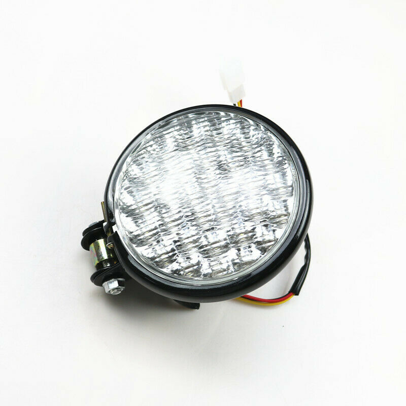 5" Black LED Motorcycle Steel Headlight Cruiser Chopper Cafe Racer Old School VT