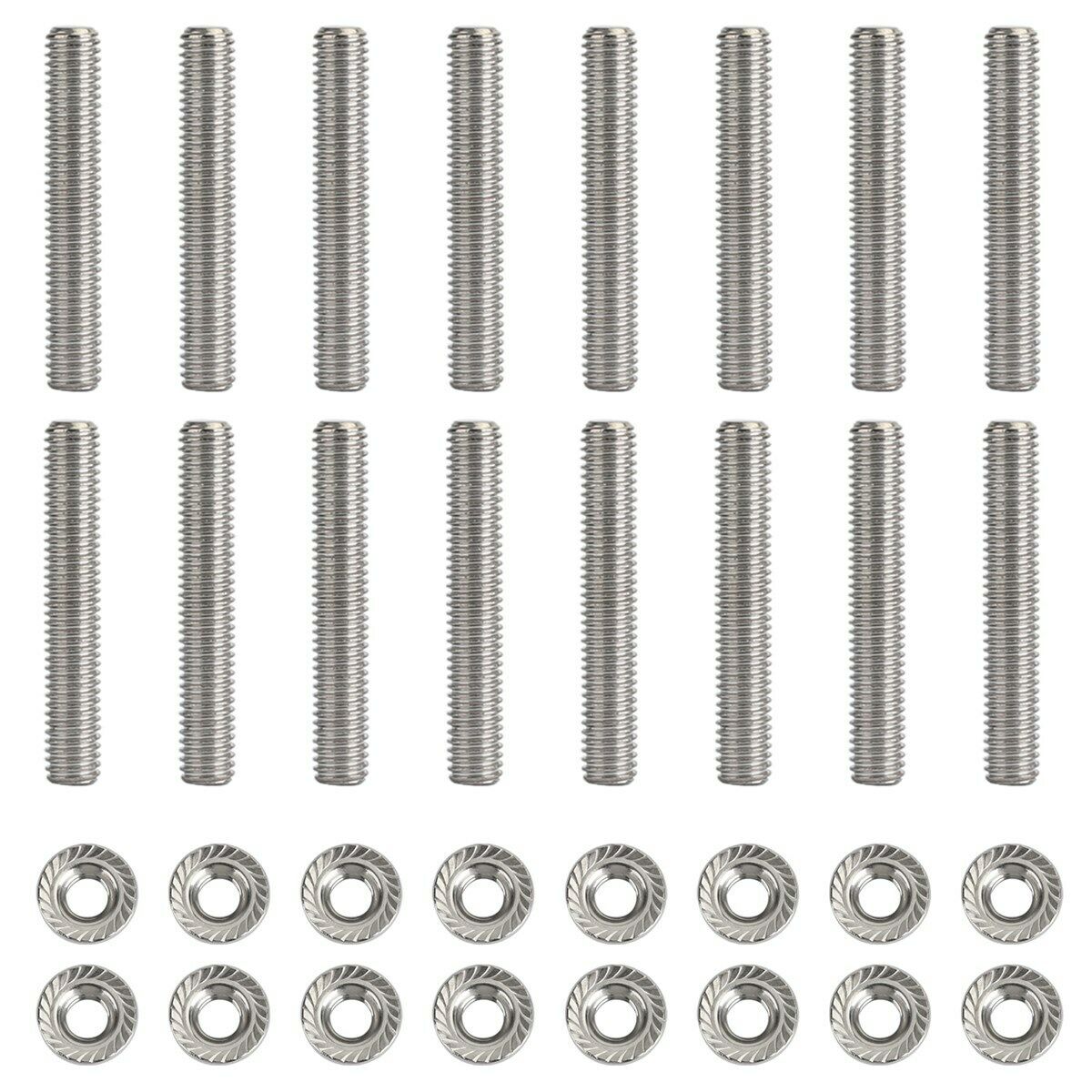Exhaust Manifold Stud Kit fits Ford 4.6 & 5.4 Liter V8 Stainless Steel 16 Studs/