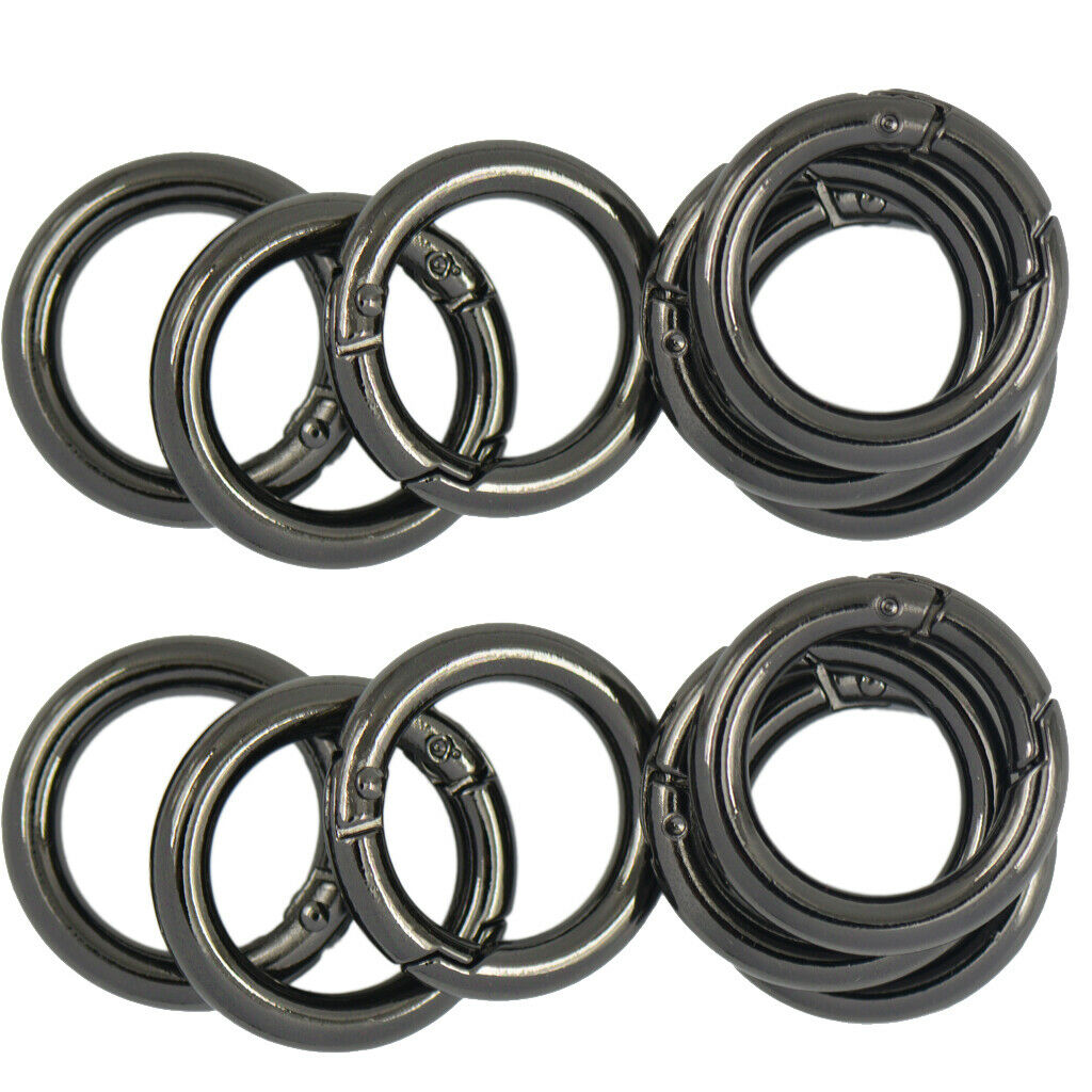 12pcs  25mm Round Circle Carabiner Snap