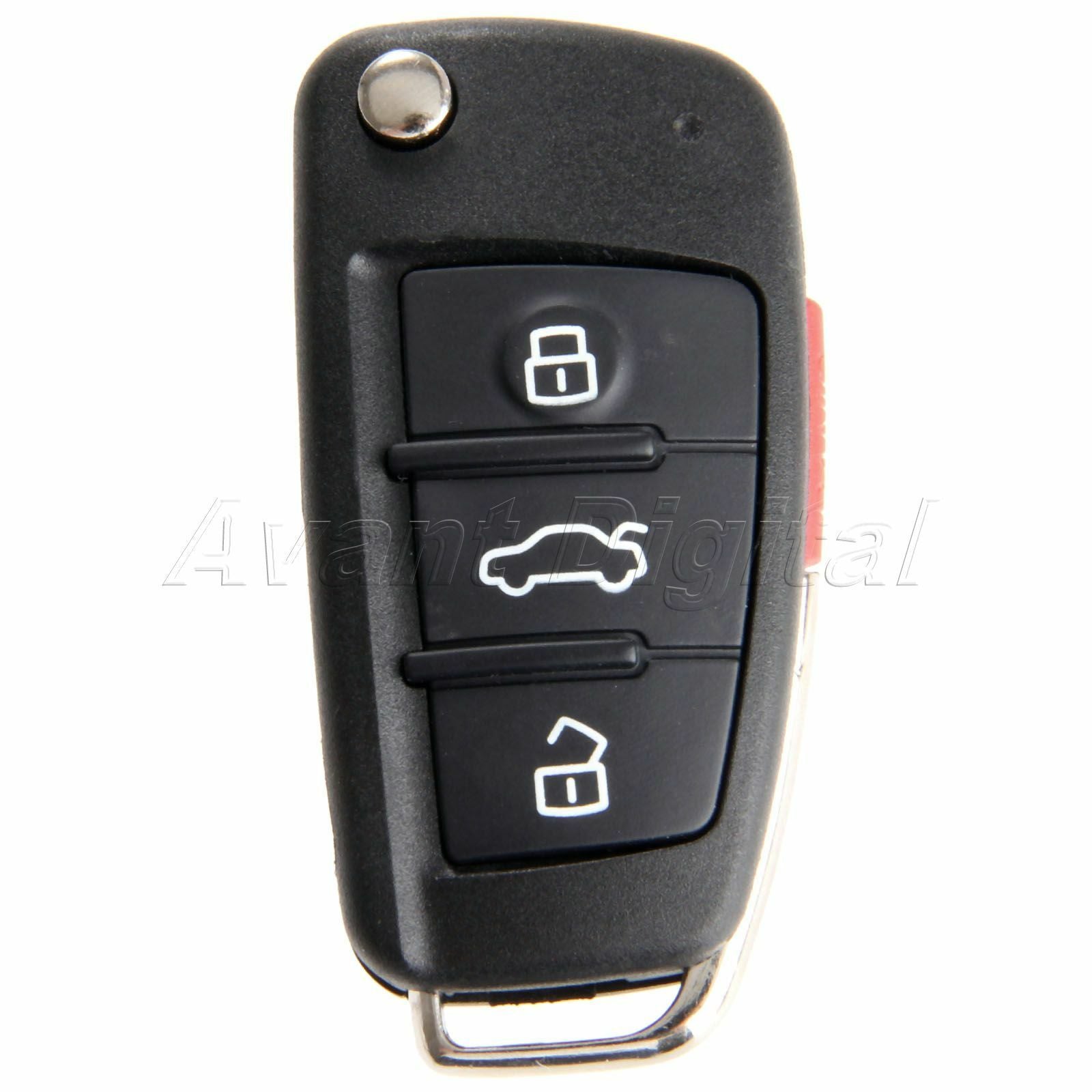 Uncut Blade Car Remote Key Fob Shell Replacement Case For  A6 A4 A2 A8 TT Q7