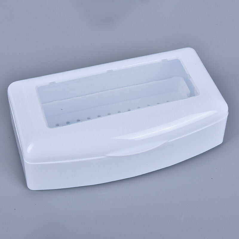 Nail Sterilizer Tray Disinfection Pedicure Manicure Box Nails Art Bo LS
