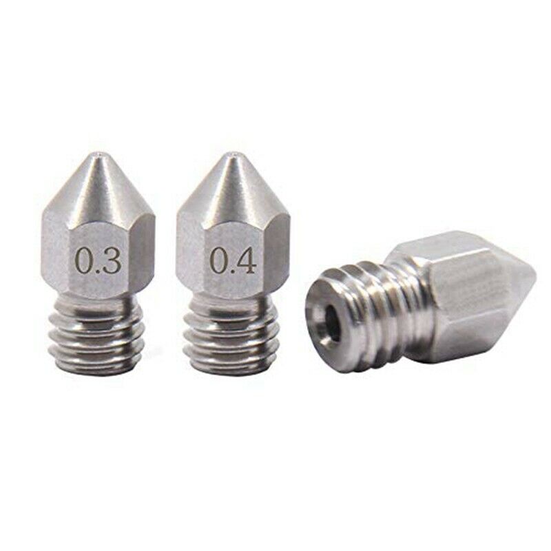 18PCS MK8 Nozzle M6 Threaded Stainless Steel for 1.75mm Filament Creality CR-1X2