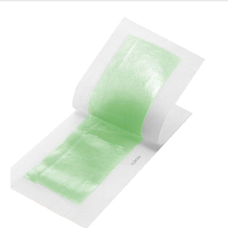 10 x Double Side Hair Removal Cold Wax Strips Paper For Leg Body Facial H.l8