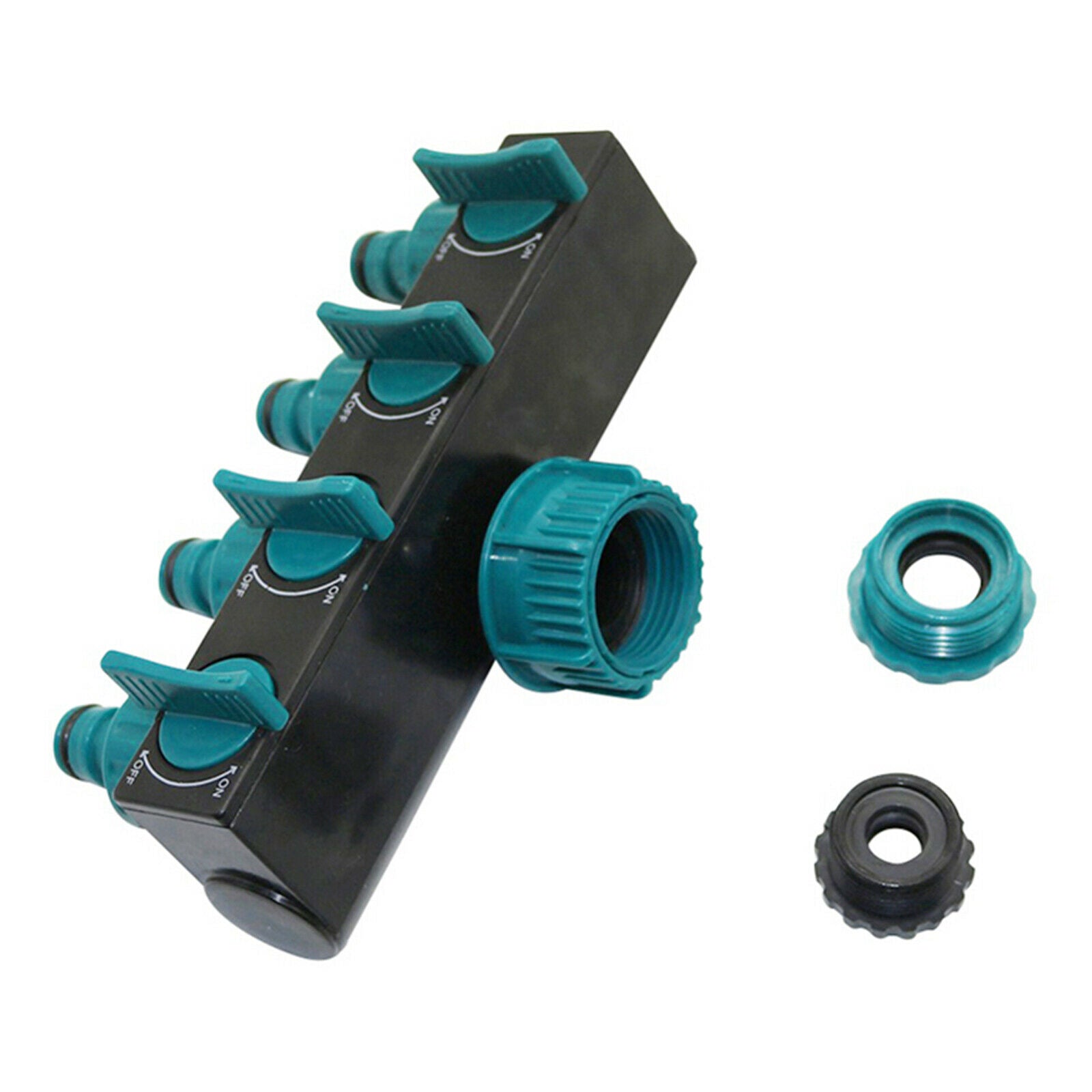 1/2" 4 Way Hose Splitter for Garden Yard Lawn Patio Tap Connector Irrigation