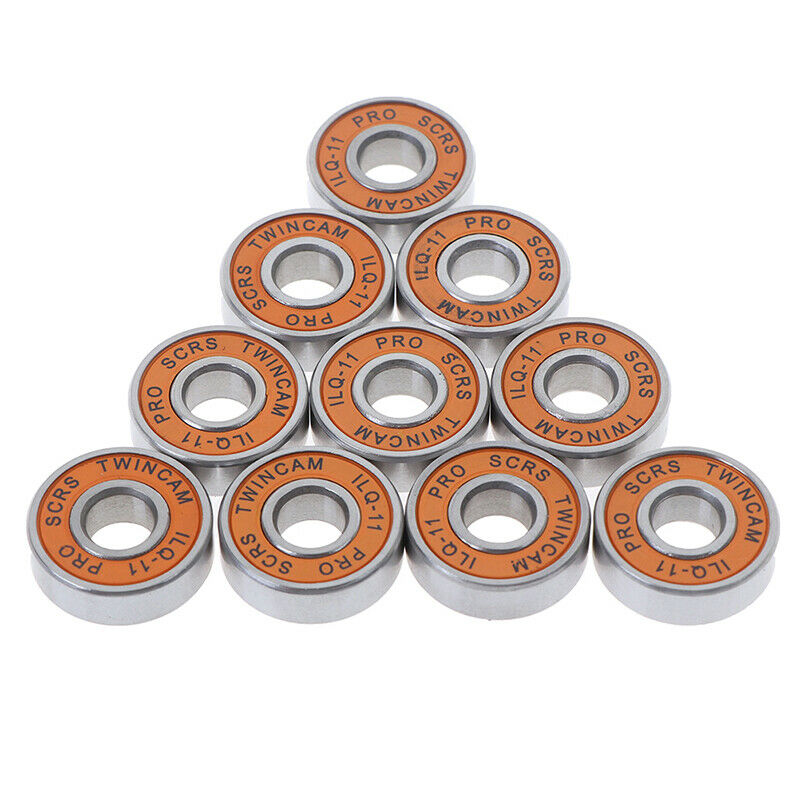 10 Pcs Stainless Bearings Performance Roller Skate Scooter Skateboard Wh JCAU TL