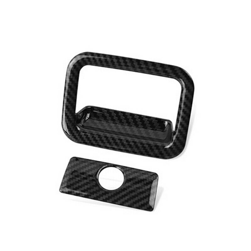 ForToyota Camry 2018-2021 Carbon Fiber Style Copilot Storage Box Handle Trim