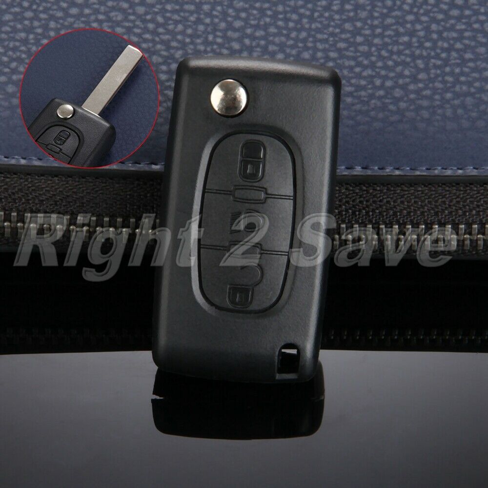 Remote Key Case 3 buttons Key Blade Uncut Compatible with Citreon C2 C3 C4 C5 C6