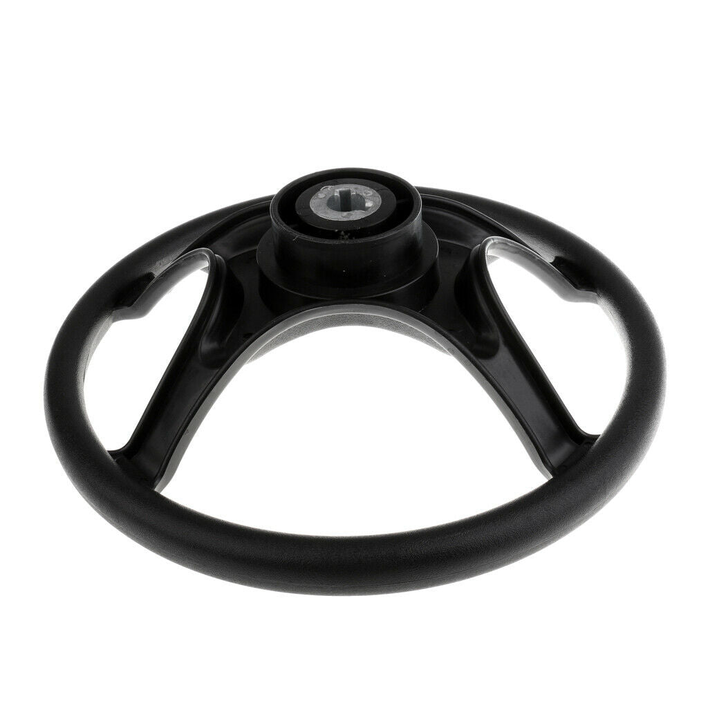 4 Banches Boat Steering Wheel - Black