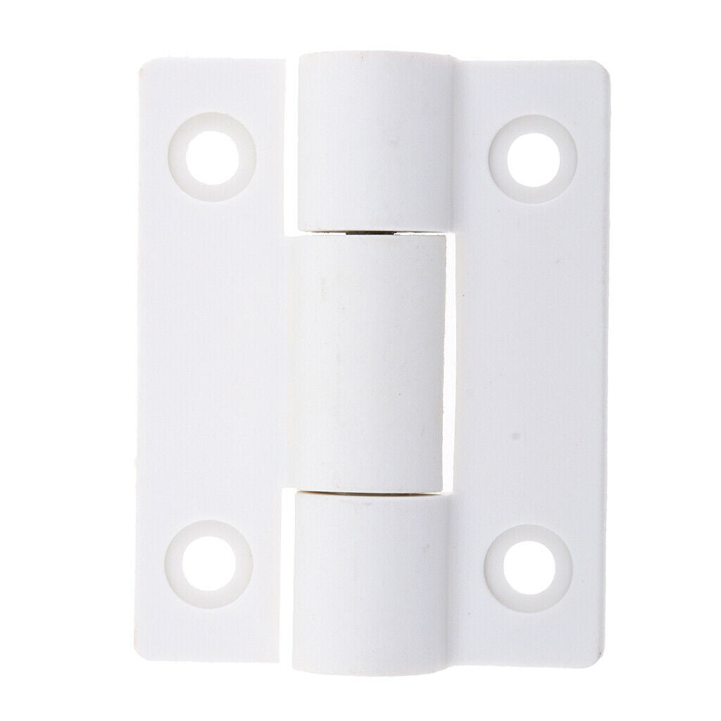 56mm x 43mm 4 Countersunk Holes Torque Position Control Hinge White+Black