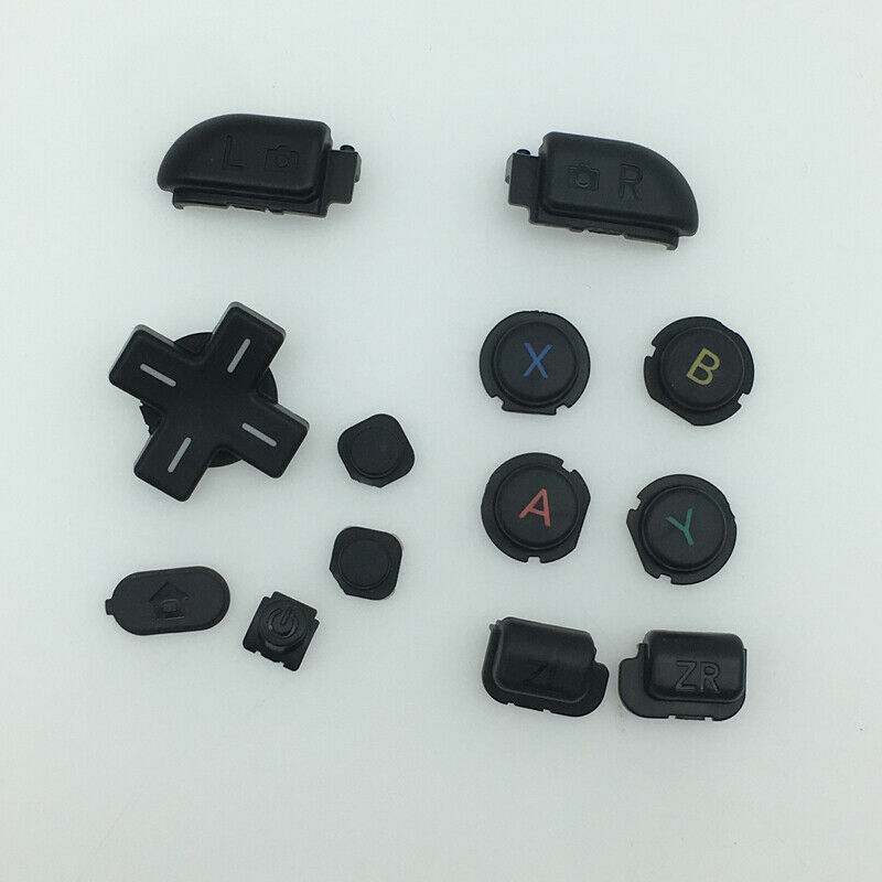 10sets Black For New 3DS LL XL ABXY Buttons D Pad Power L R Trigger Buttons Kits