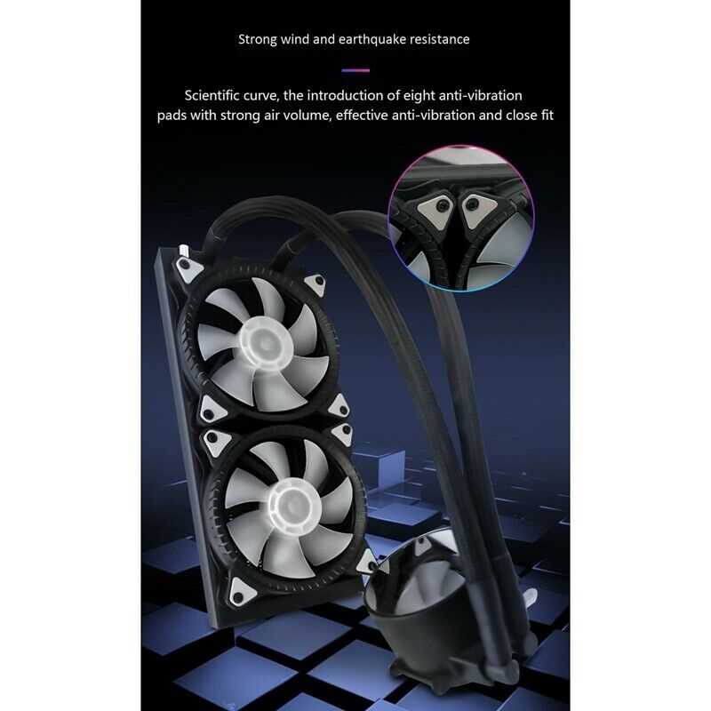 Cool Storm Ultra-Quiet Water-Cooled 240 Computer All-In-One Glare Cpu Cooler AF2