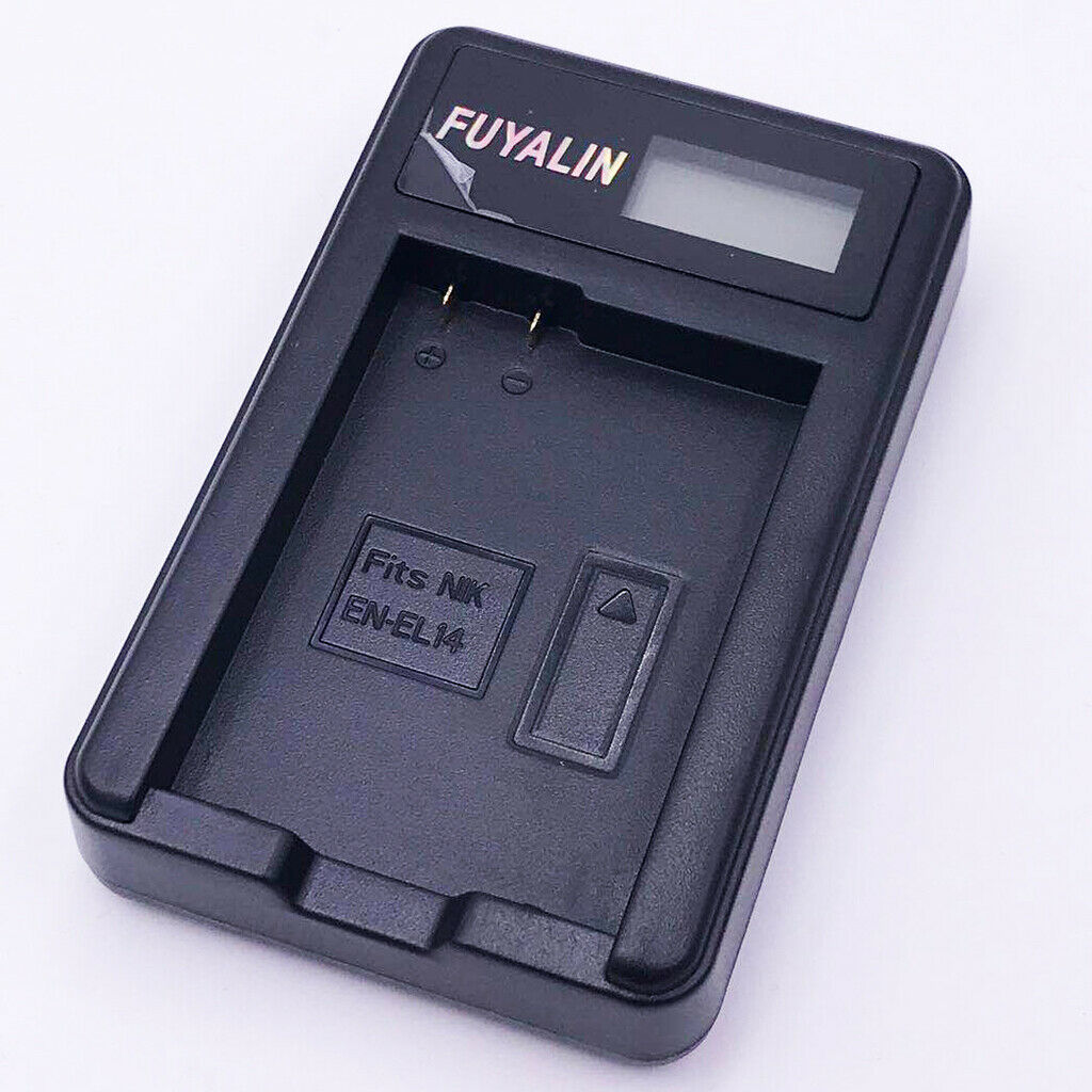 EN-EL14 Battery Charger for Nikon D3100 D3200 D3300 D3400 D3500 D5100 D5300