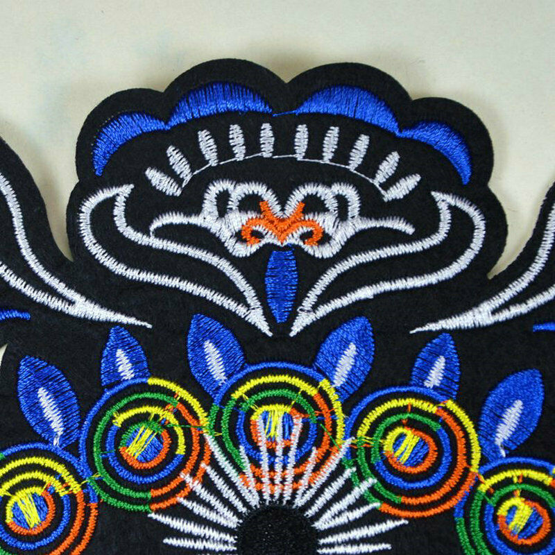 Peking Opera Face Large Embroidered Badge DIY Sewing On Clothes Applique Patch