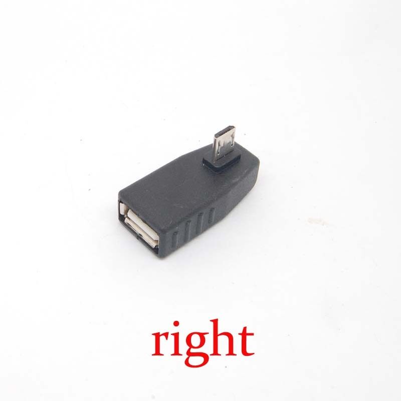 90 Degree right angle Female to micro USB 2.0 B 5Pin Male OTG Adapter Converter