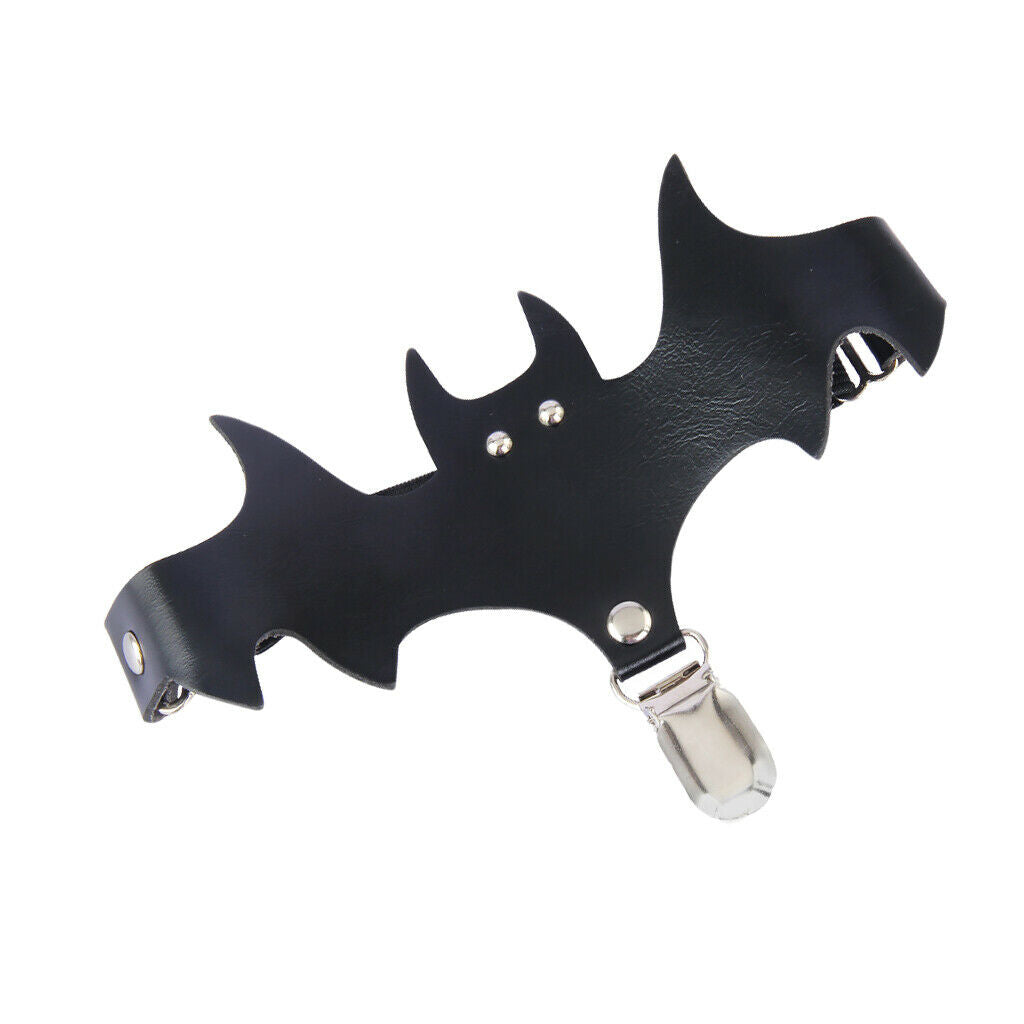 2x Gothic Black Leg Ring Bat Wings Leg Garter Belt for Women Halloween Gifts