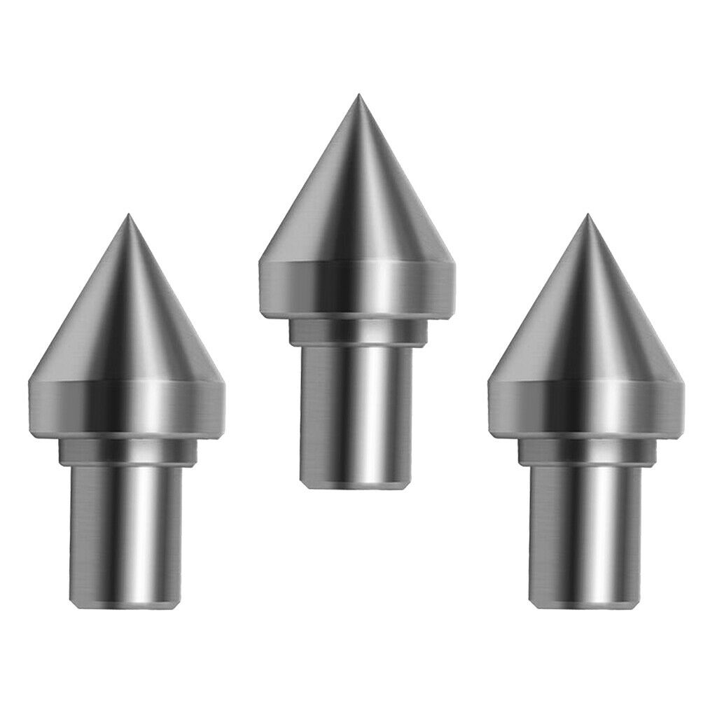 3x 8mm Shank Live Bearing Tailstock Center Taper Bearing for CNC Cutter
